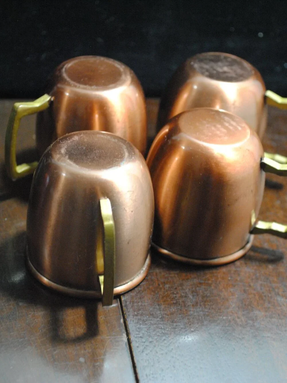 Set of 4 Mini Copper Plated Moscow Mule Mugs